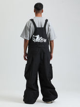 GSOU SNOW - Petos de snowboard para hombre, petos de esquí muy holgados, pantalones de nieve holgados, monos impermeables con aislamiento para invierno